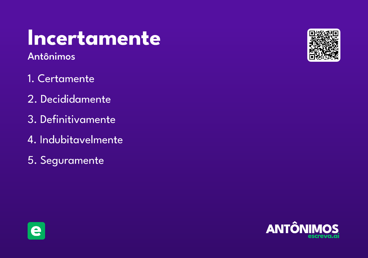 incertamente