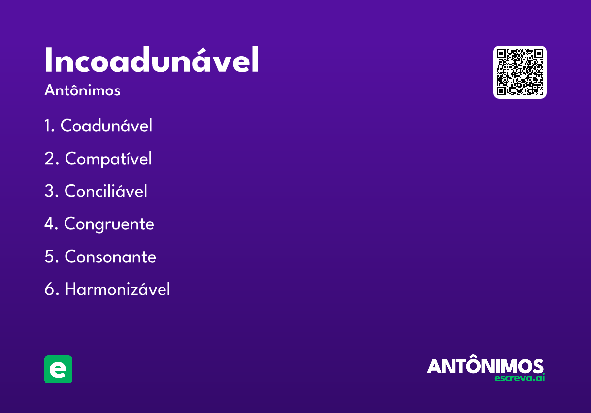 incoadunável