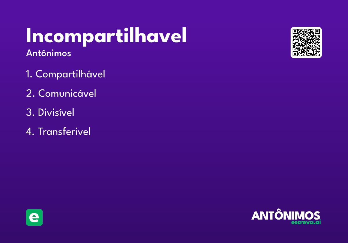 incompartilhavel