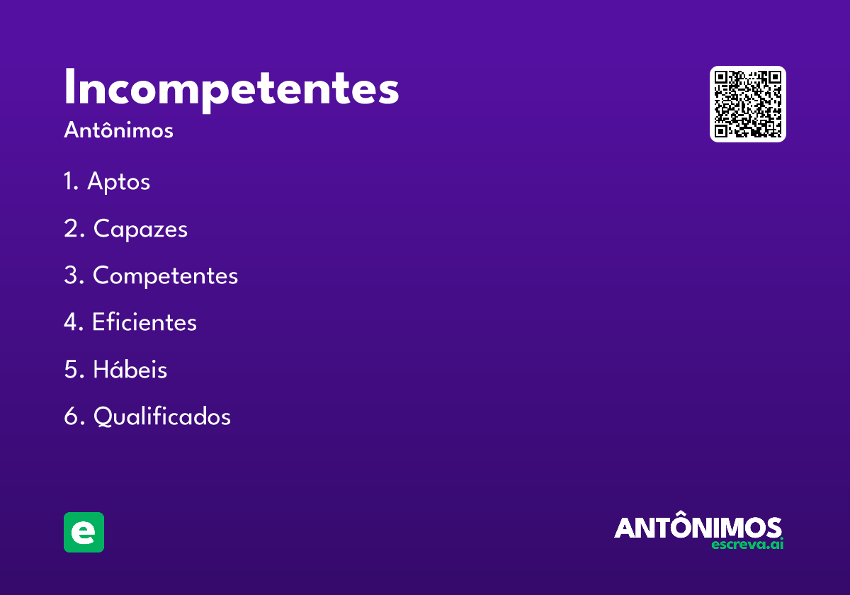 incompetentes