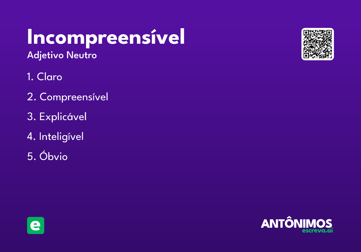 incompreensível