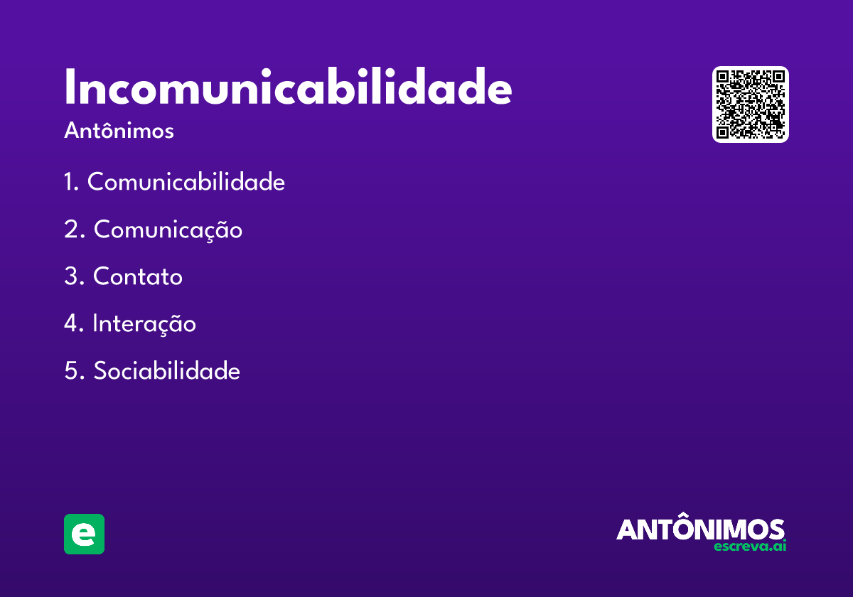 incomunicabilidade