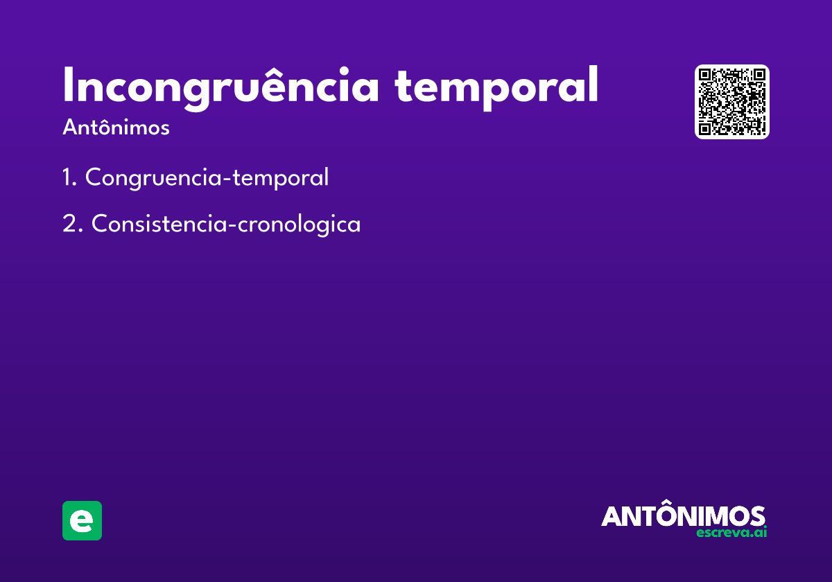 incongruência temporal