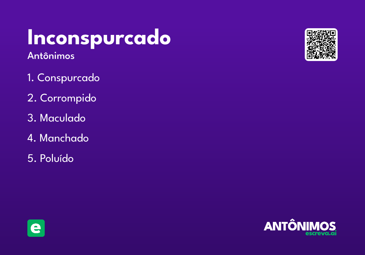 inconspurcado