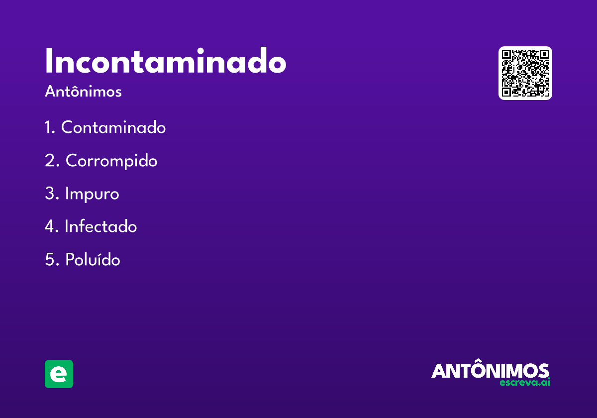 incontaminado