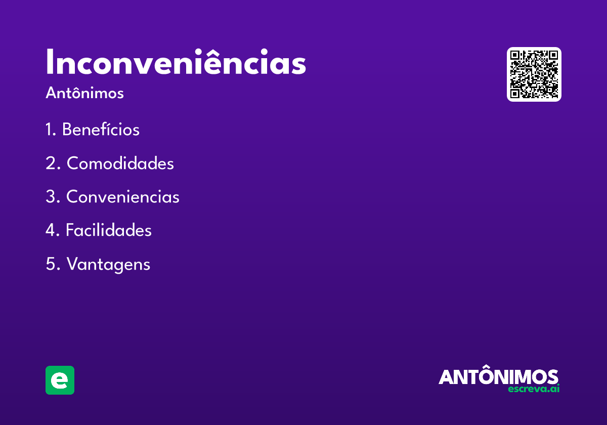inconveniências