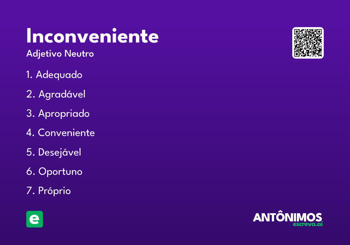 inconveniente