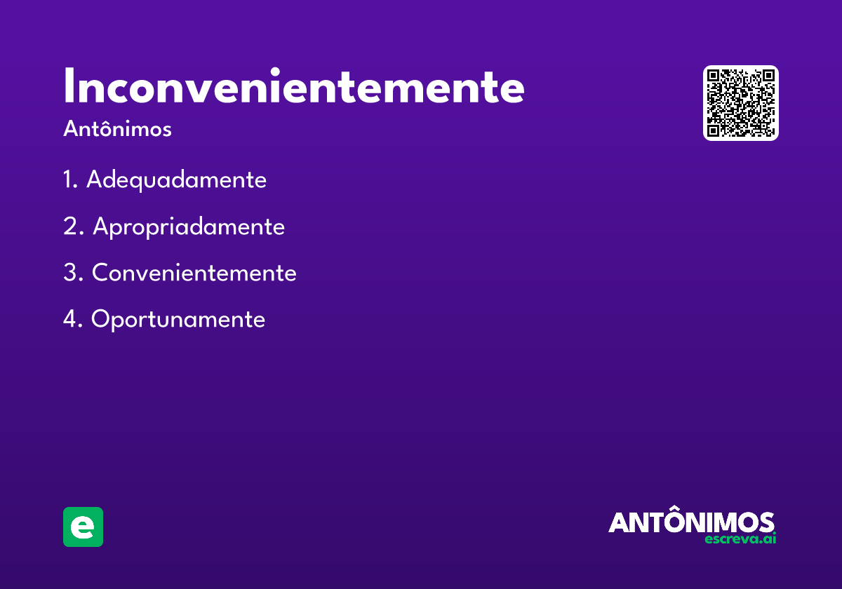 inconvenientemente