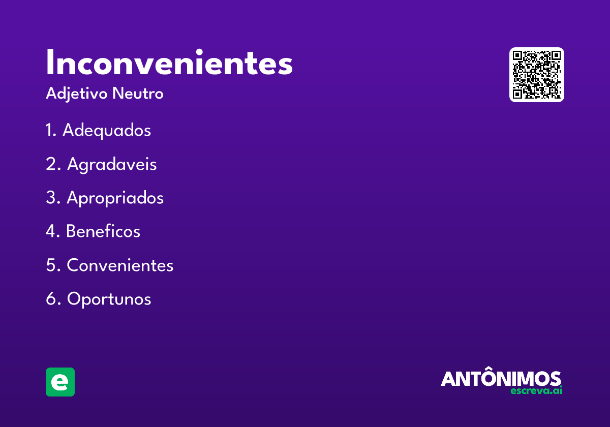 inconvenientes