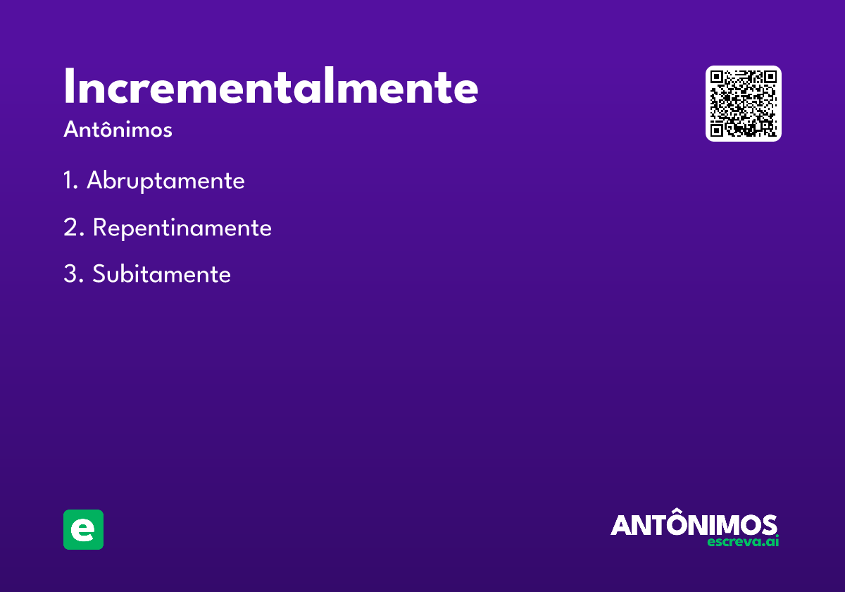 incrementalmente