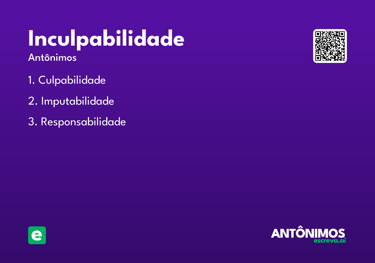 inculpabilidade