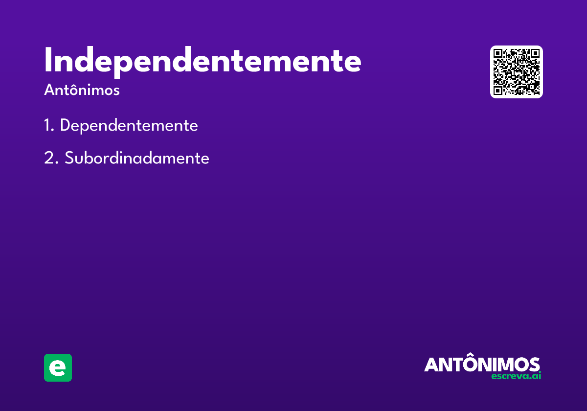 independentemente
