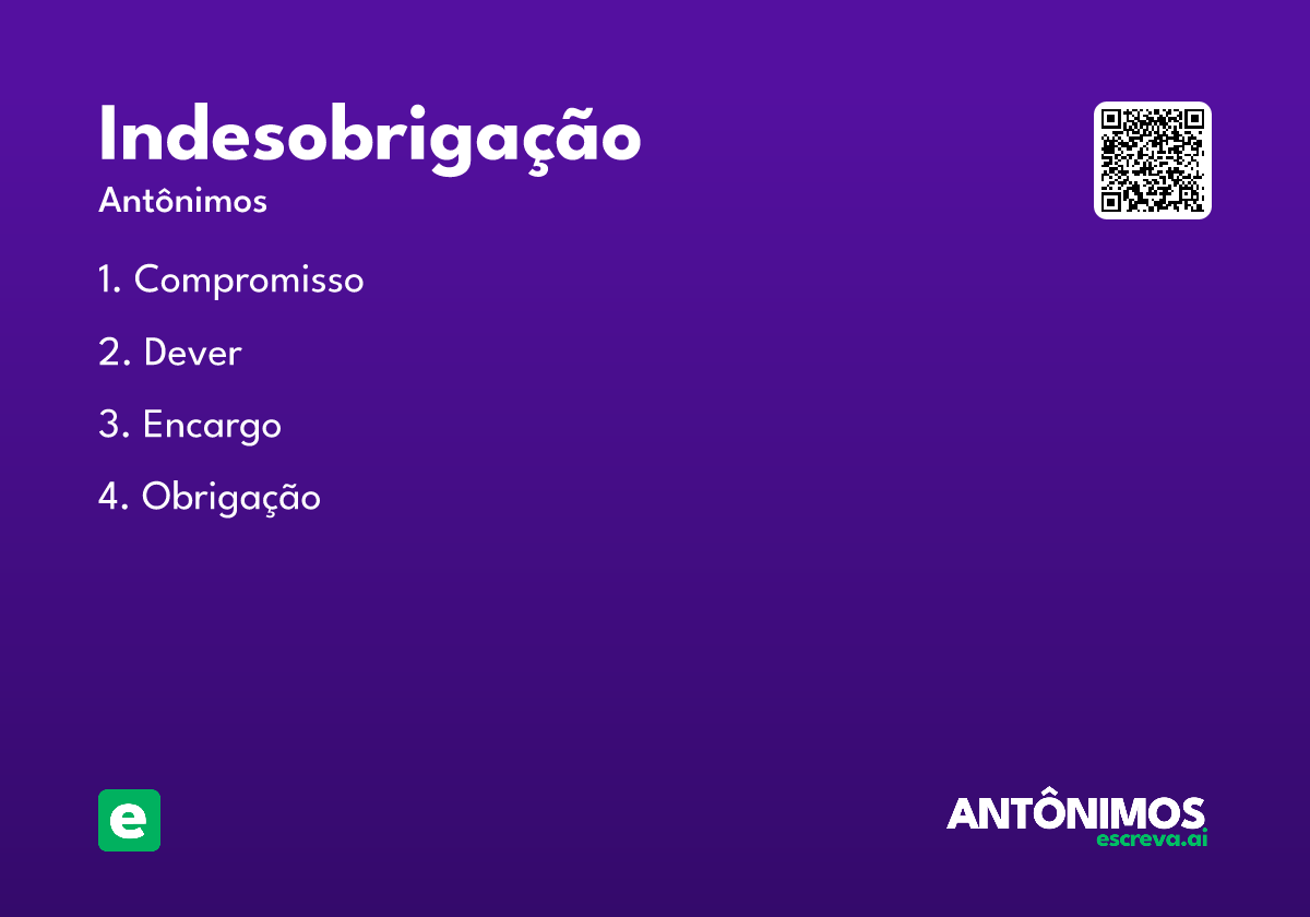 indesobrigação