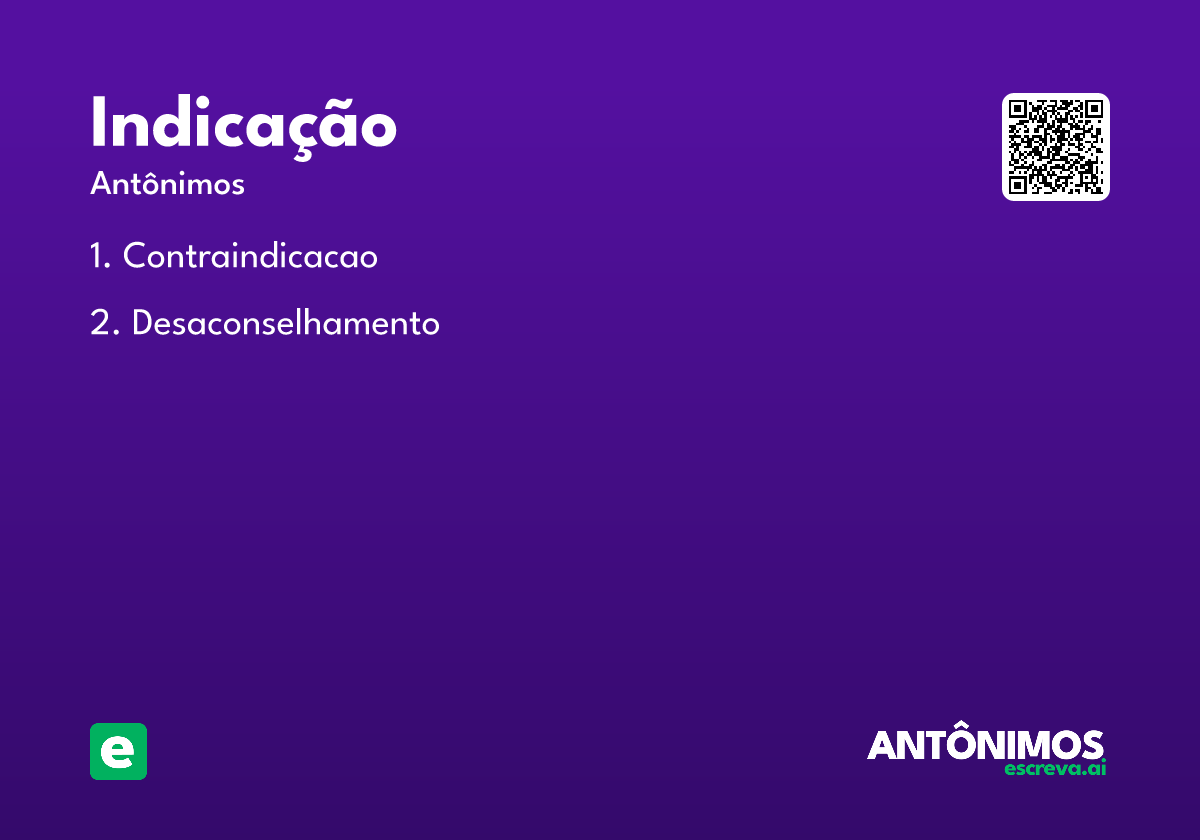 indicação