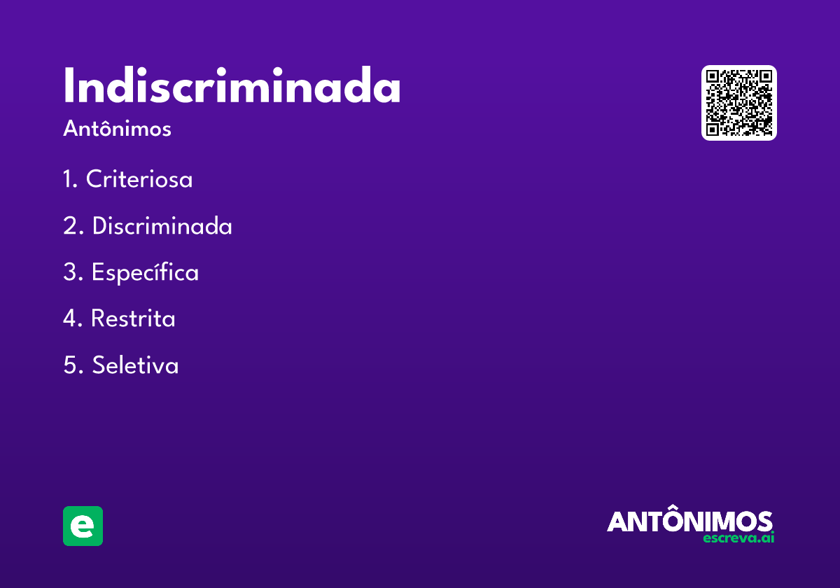 indiscriminada