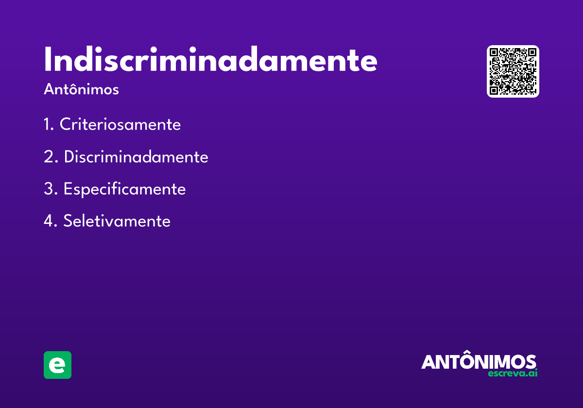 indiscriminadamente
