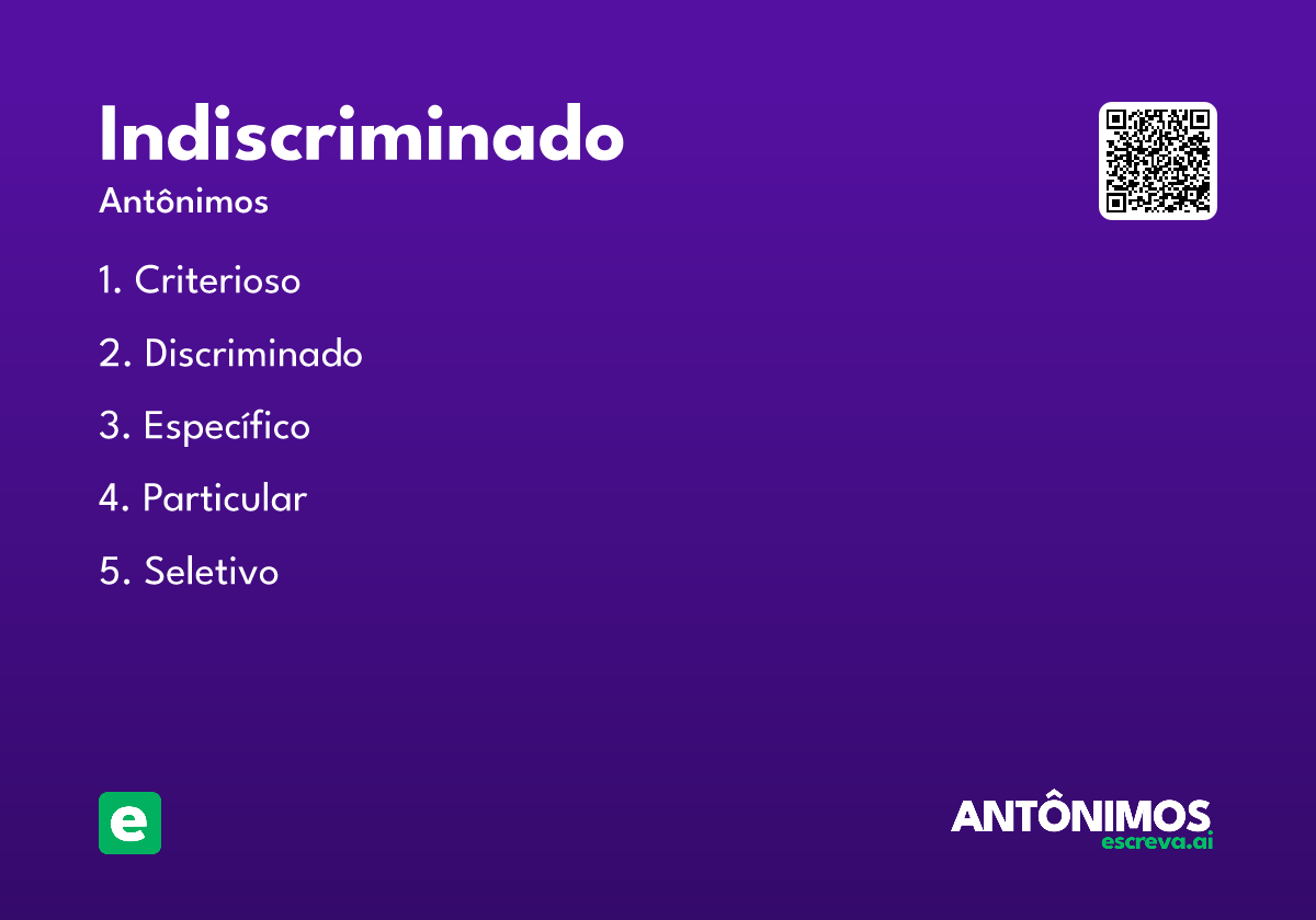 indiscriminado