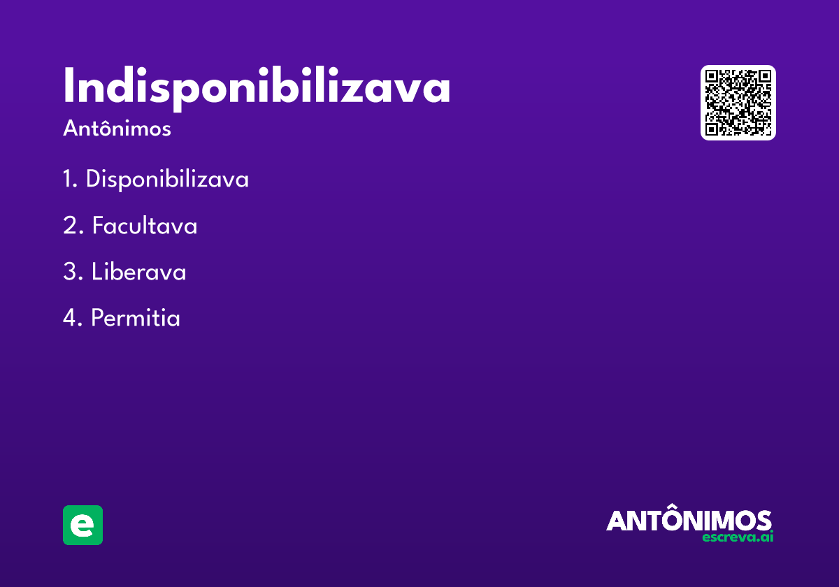 indisponibilizava