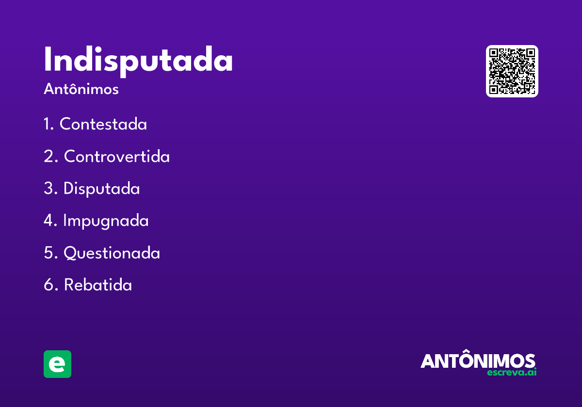 indisputada