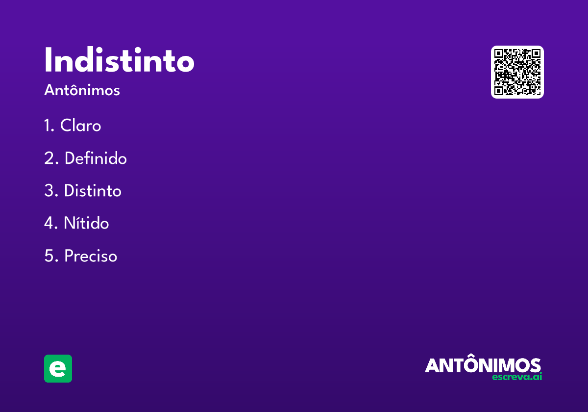 indistinto