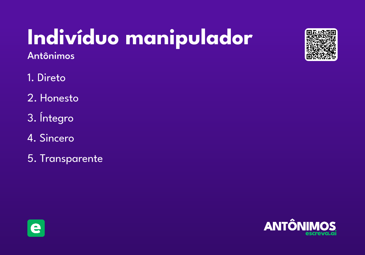 indivíduo manipulador