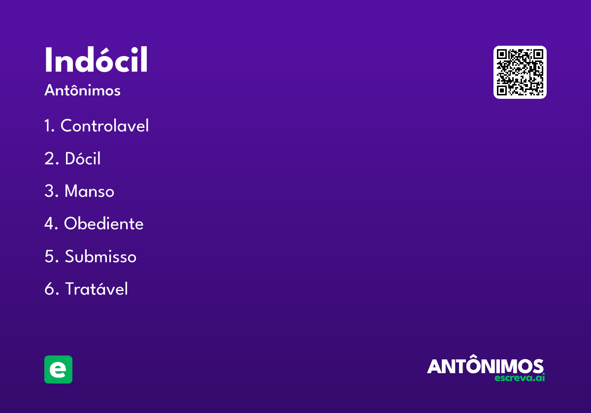 indócil
