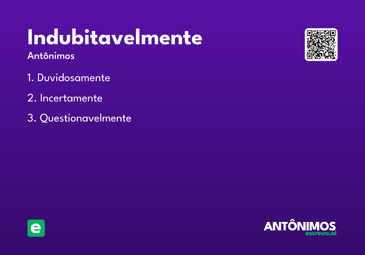 indubitavelmente