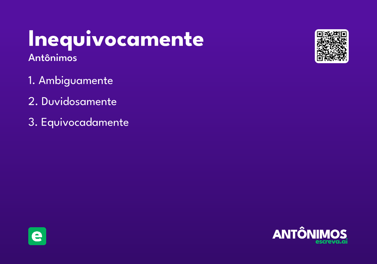 inequivocamente