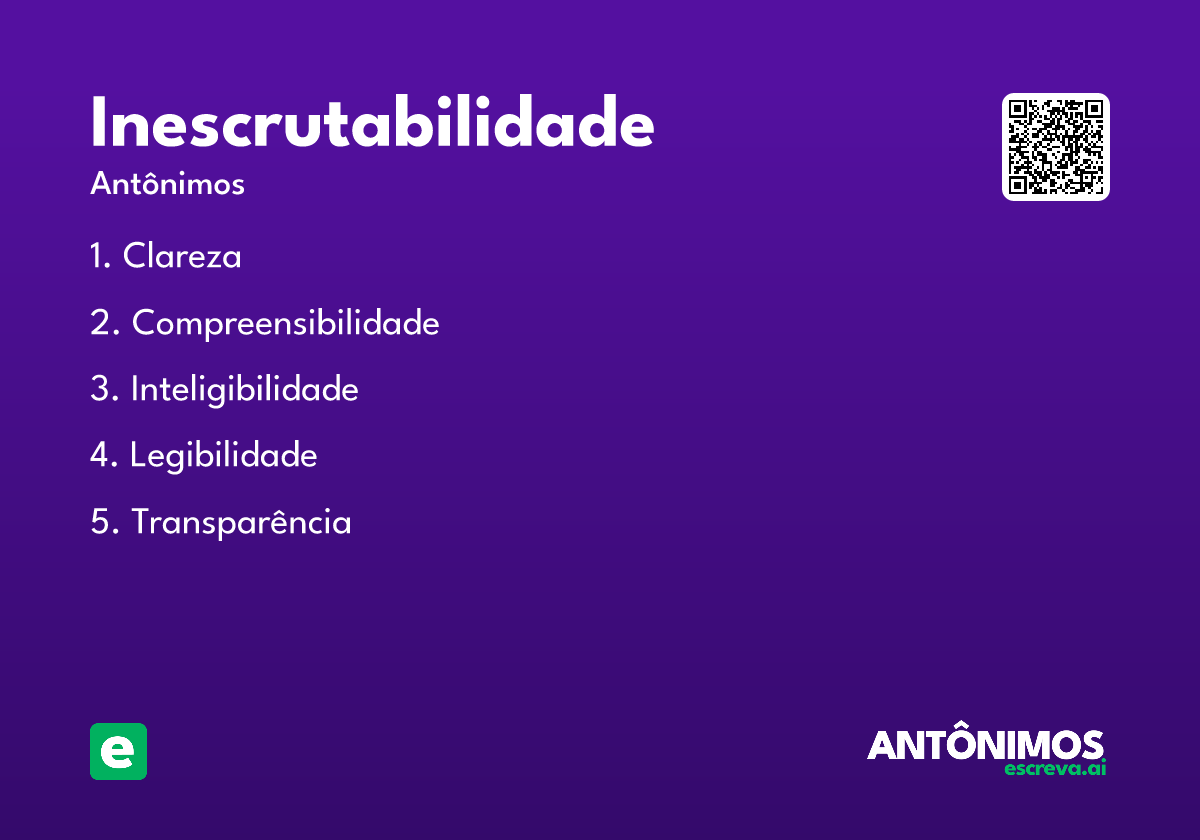 inescrutabilidade