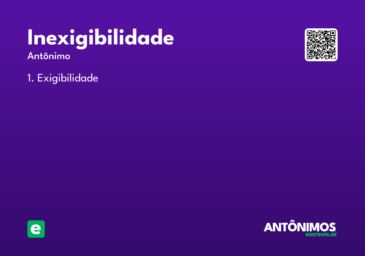 inexigibilidade