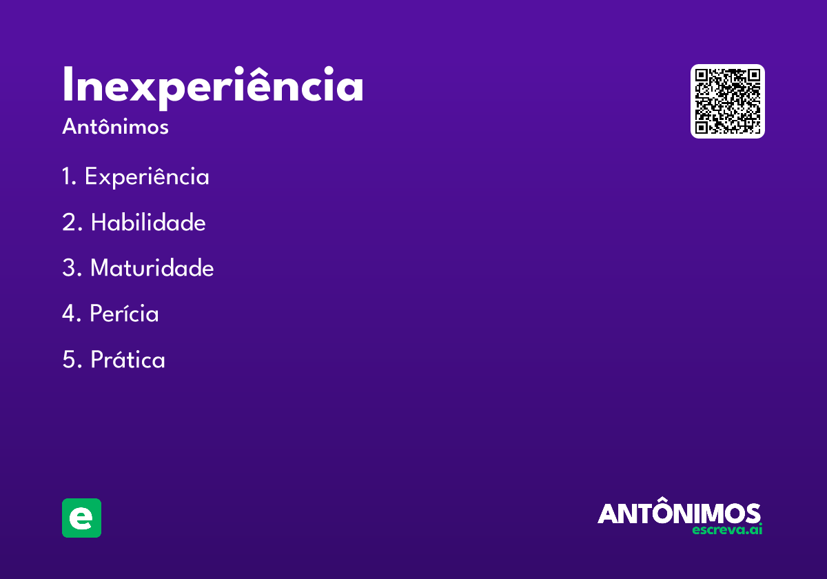 inexperiência