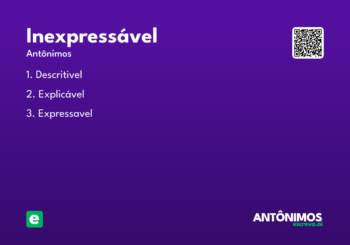 inexpressável