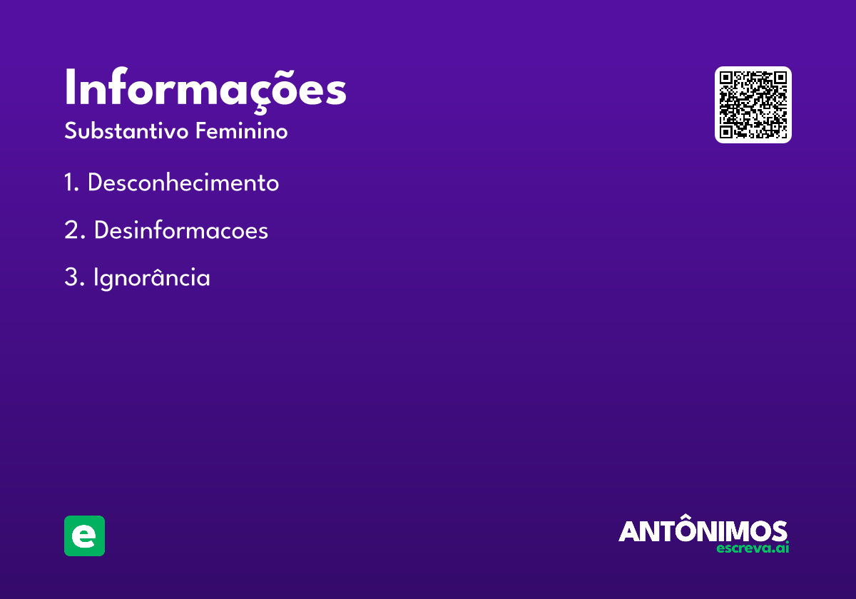 informações