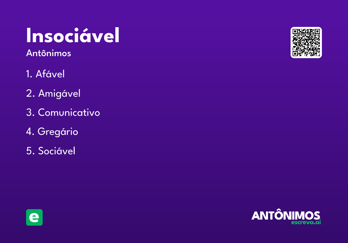 insociável