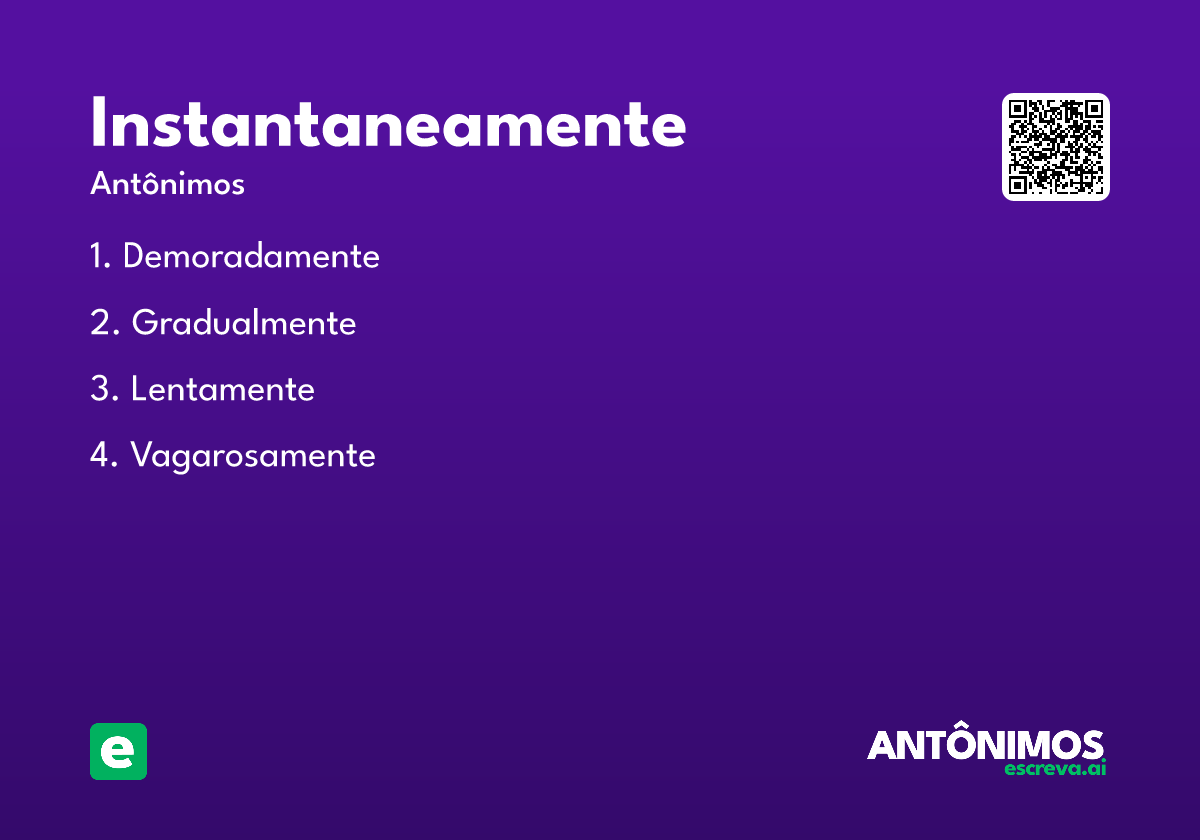 instantaneamente
