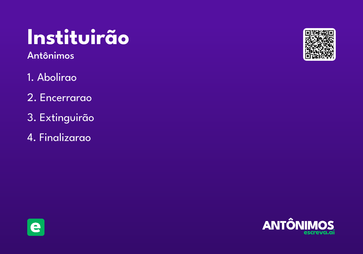 instituirão