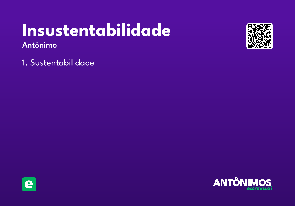 insustentabilidade