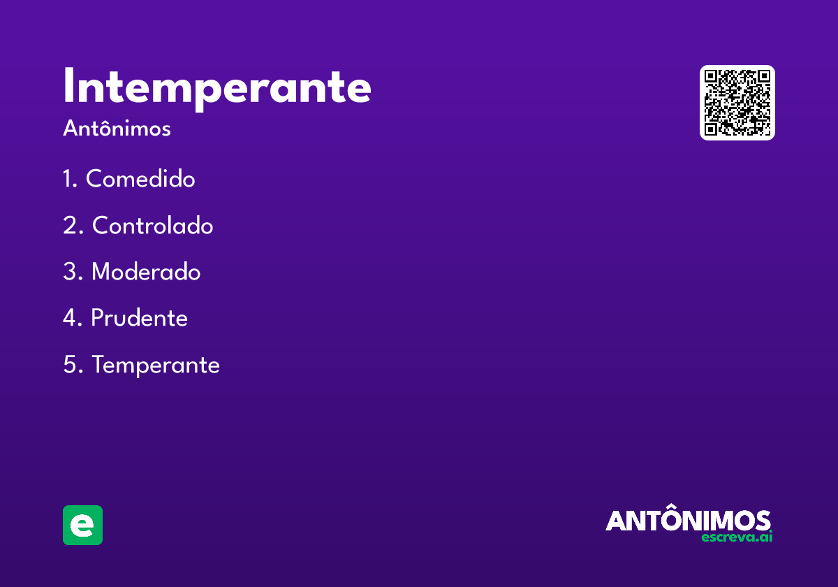 intemperante