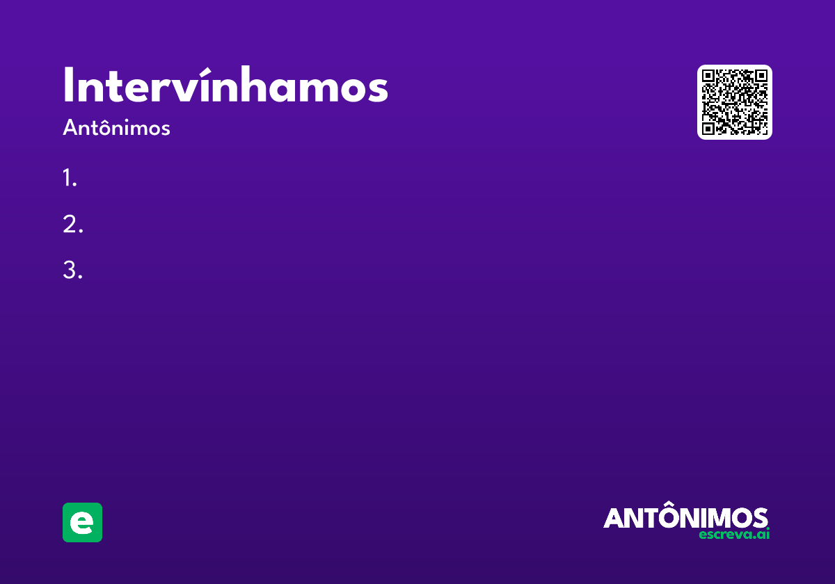 intervínhamos