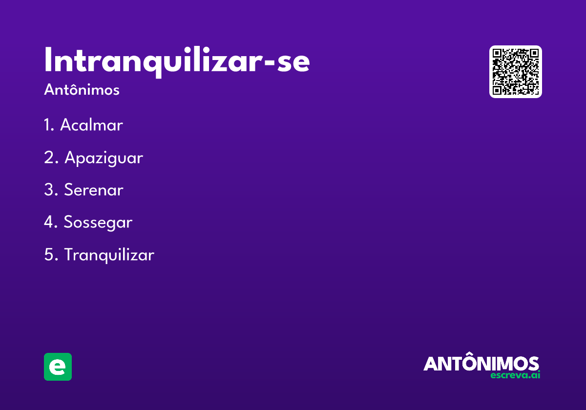 intranquilizar-se