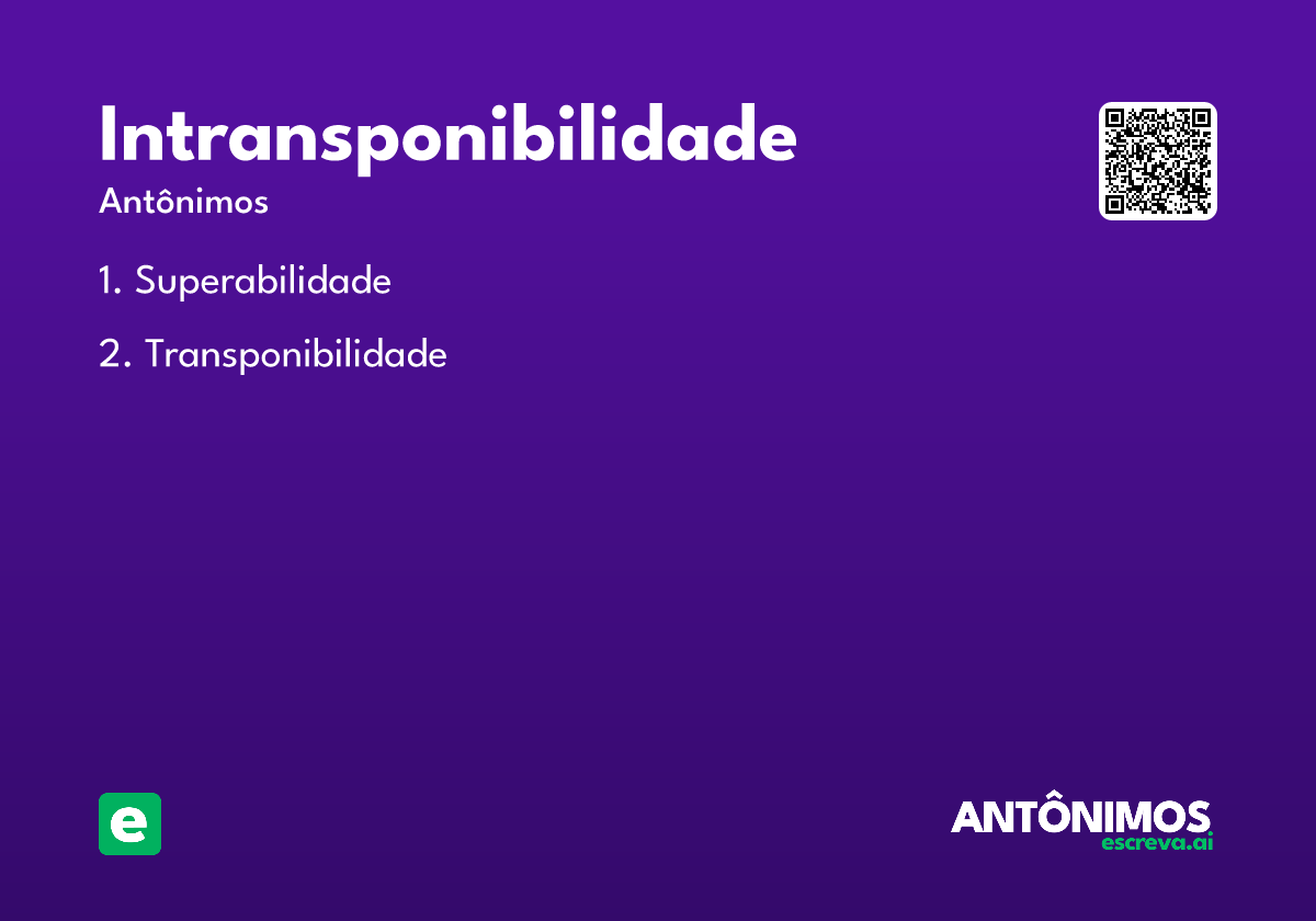 intransponibilidade