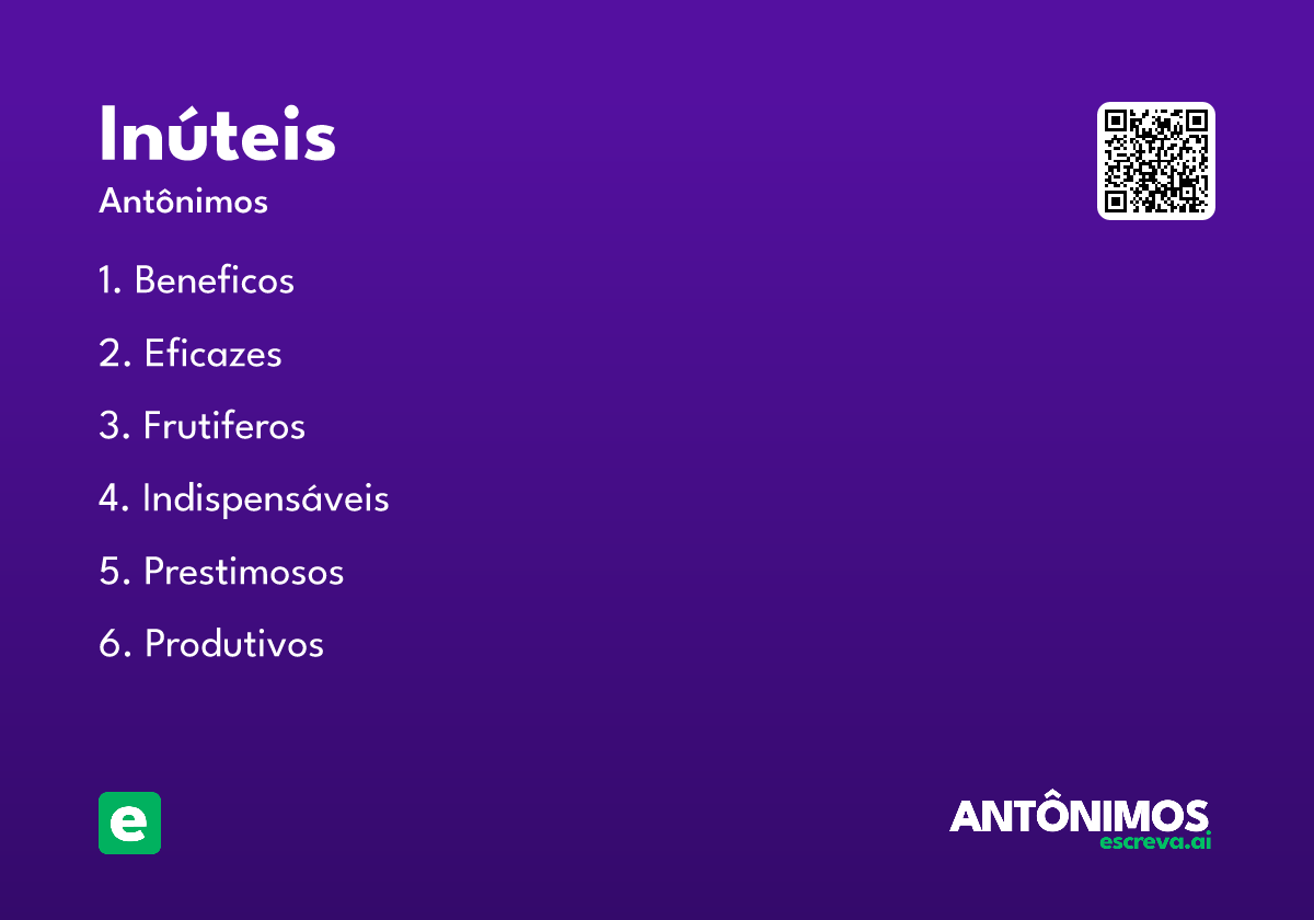 inúteis