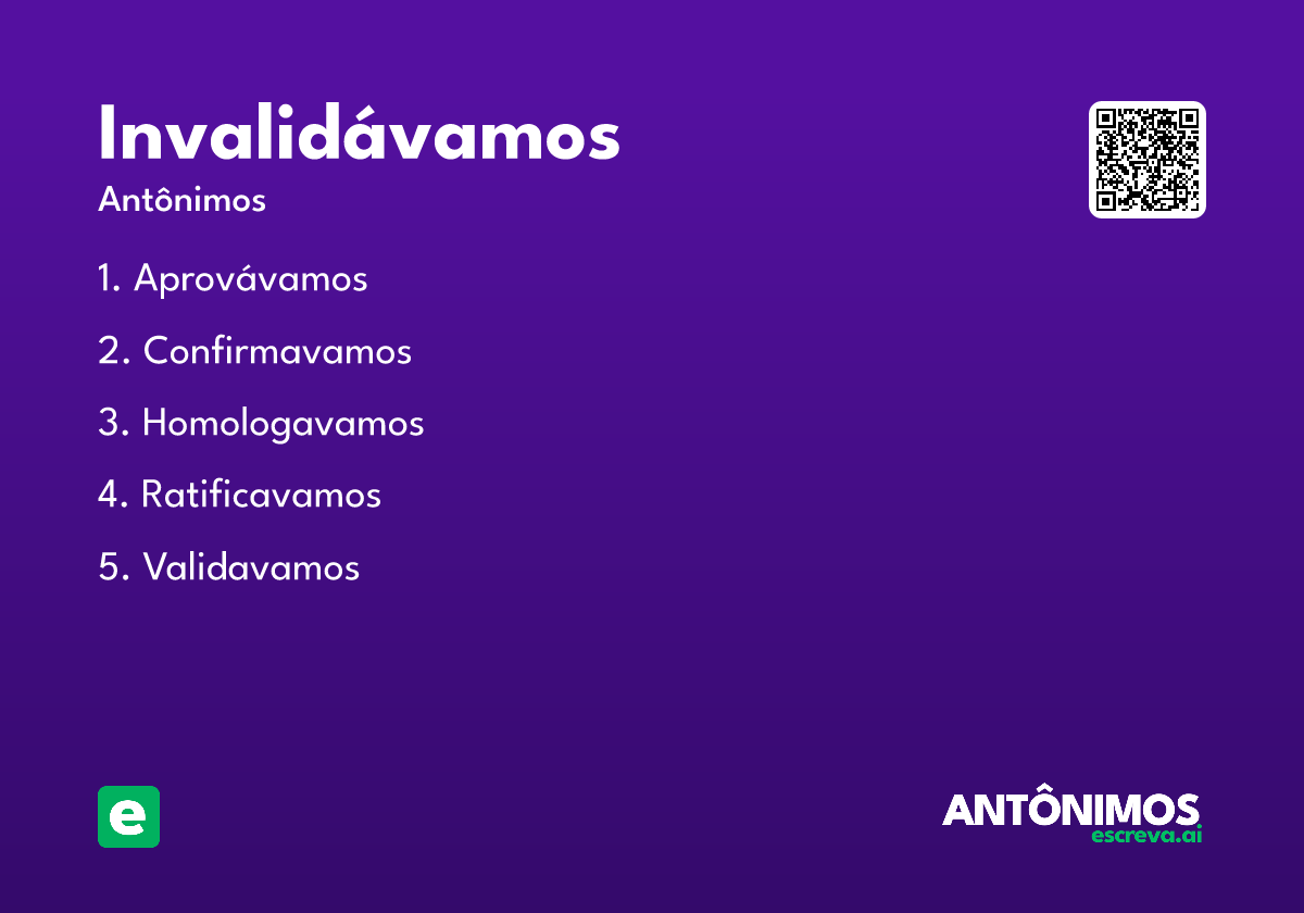 invalidávamos