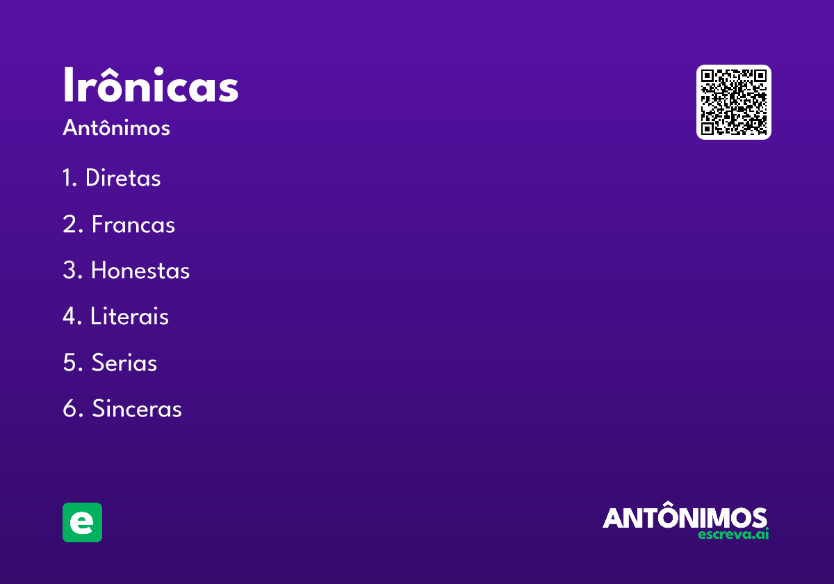 irônicas
