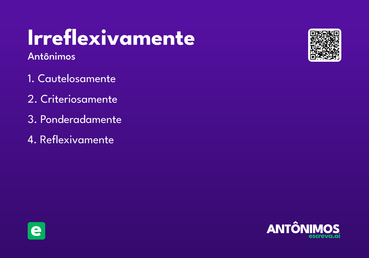 irreflexivamente