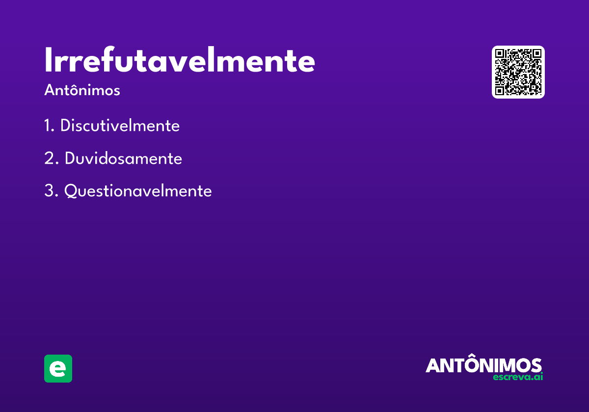 irrefutavelmente