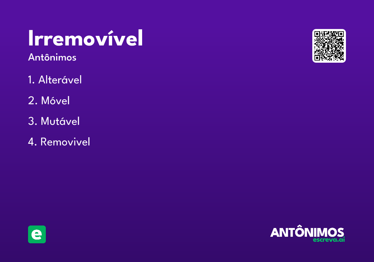 irremovível