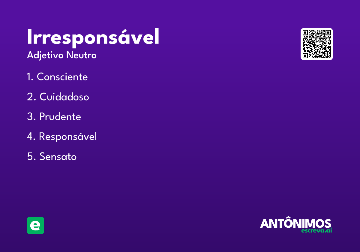 irresponsável