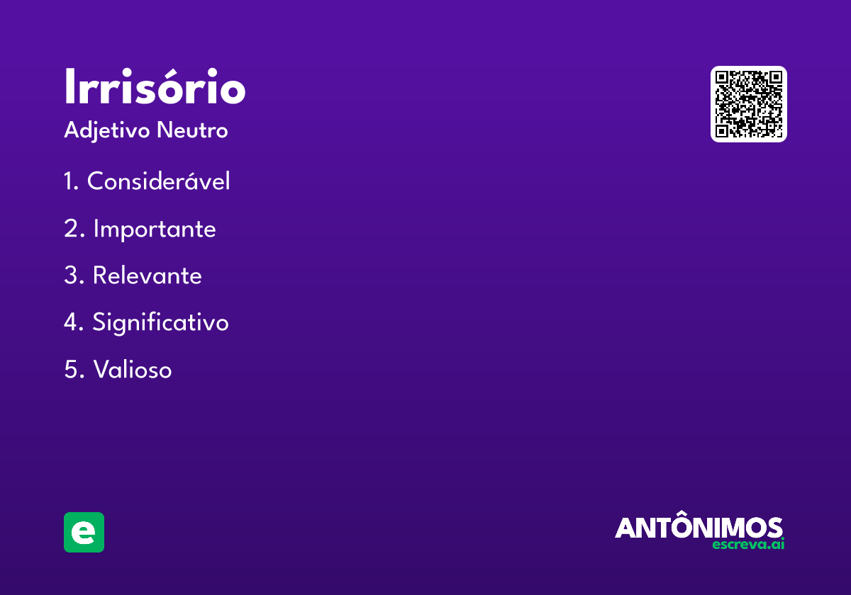 irrisório