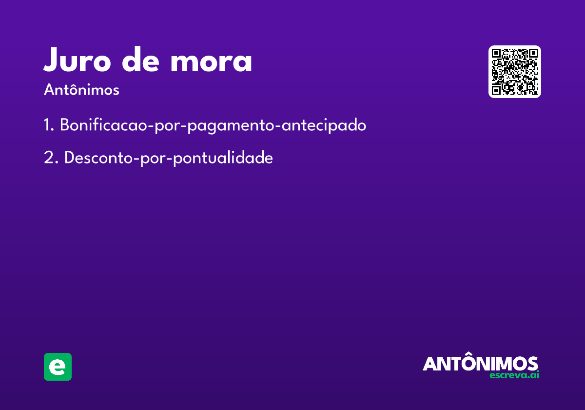 juro de mora